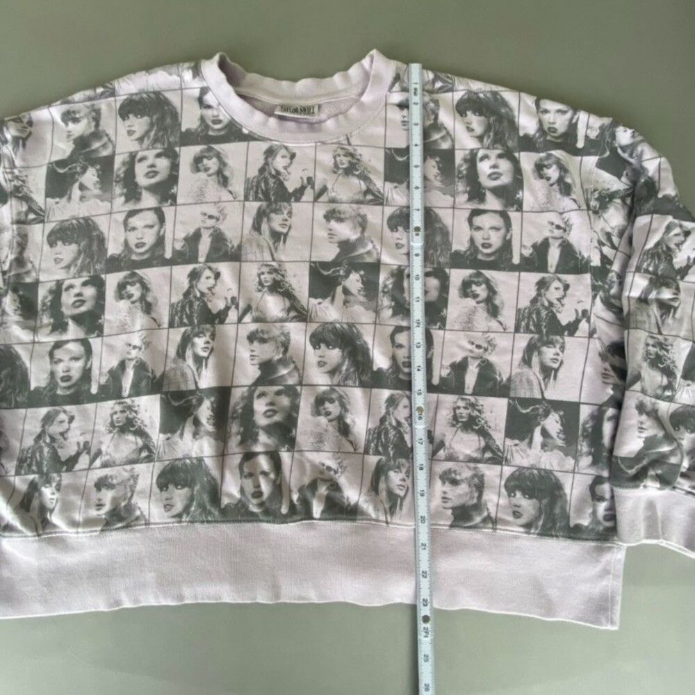 Taylor Swift The Eras Tour Sweatshirt Photo Collage Crewneck Oversized XL - Picture 7 of 11